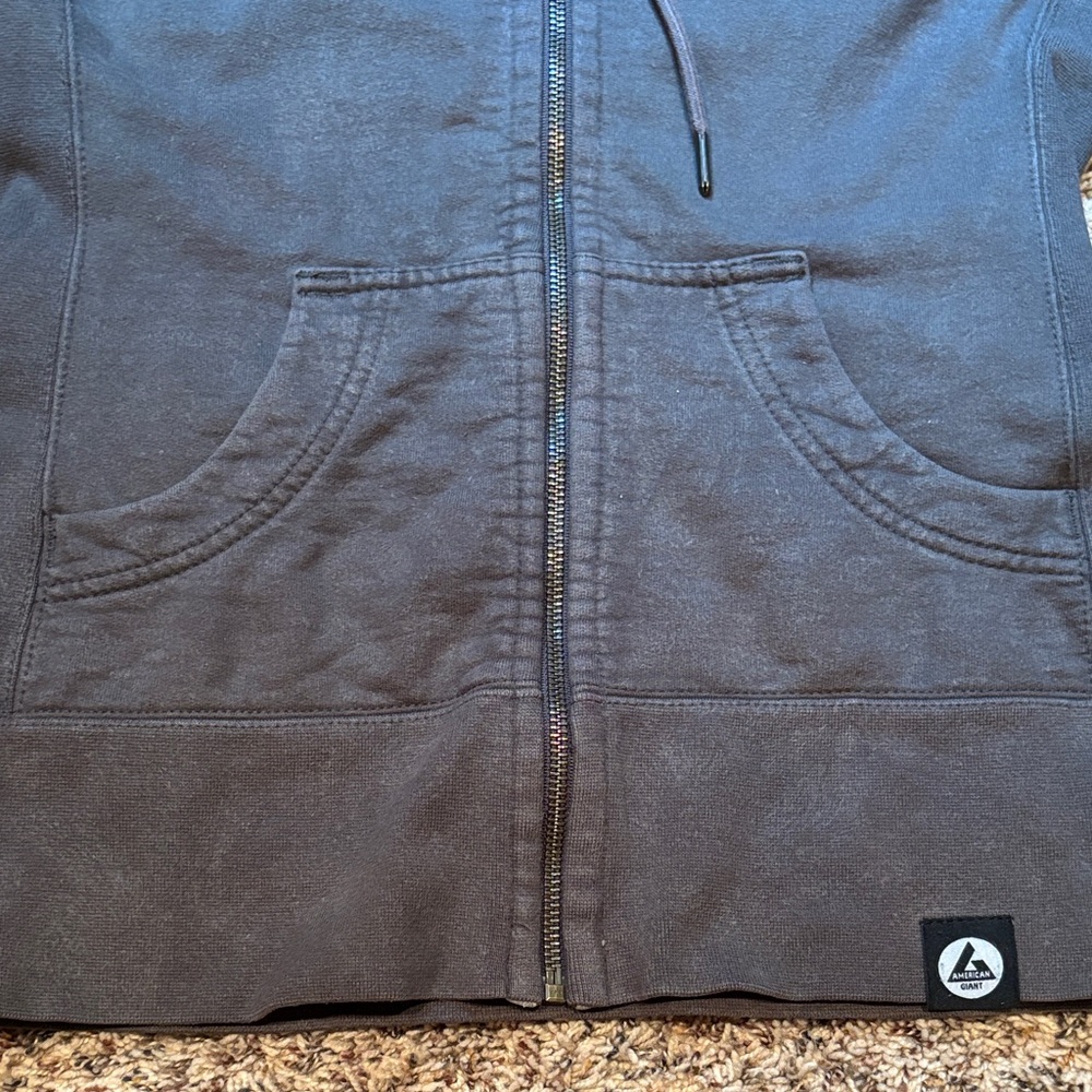 American Giant Gray Hoodie Jacket - Picture 3 of 6